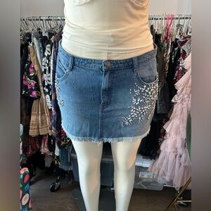 Free People skirt with rhinestones